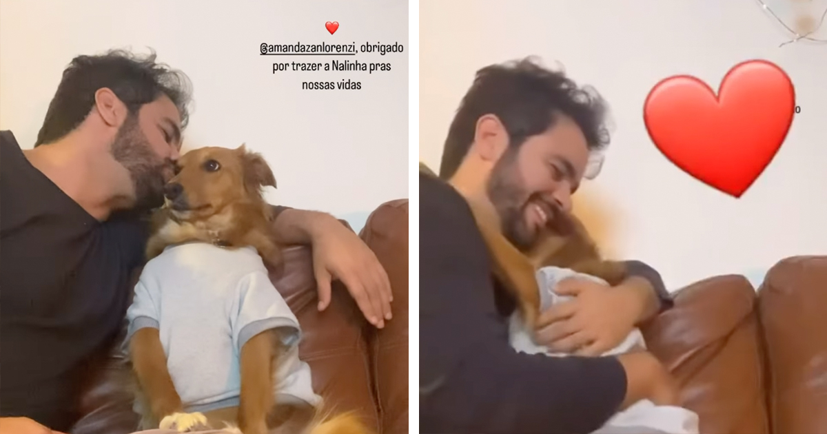 Rescue Dog Has the Sweetest Reaction When Her Human Kisses Her