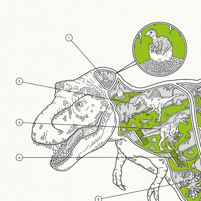 Educational T-Rex Print