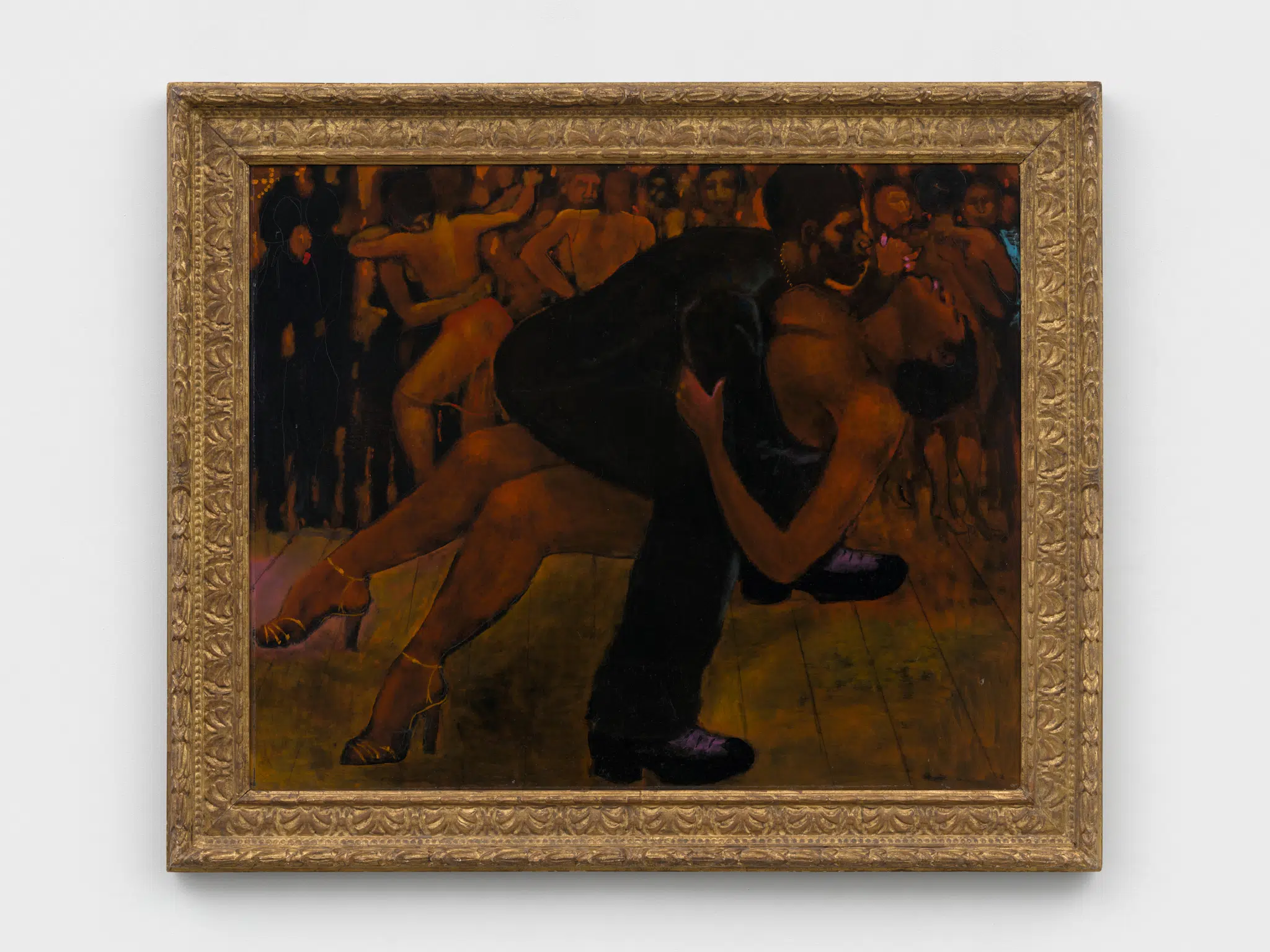 A Geoffrey Holder painting included in his exhibition “Saturday Night” at James Fuentes Gallery in New York, NY