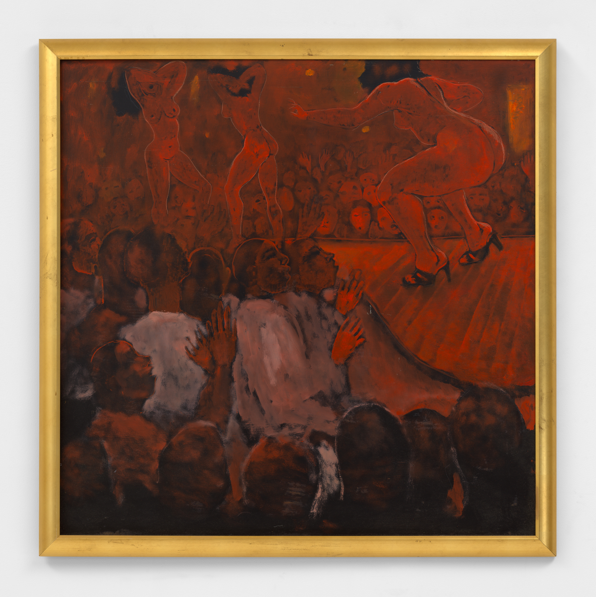 A Geoffrey Holder painting included in his exhibition “Saturday Night” at James Fuentes Gallery in New York, NY