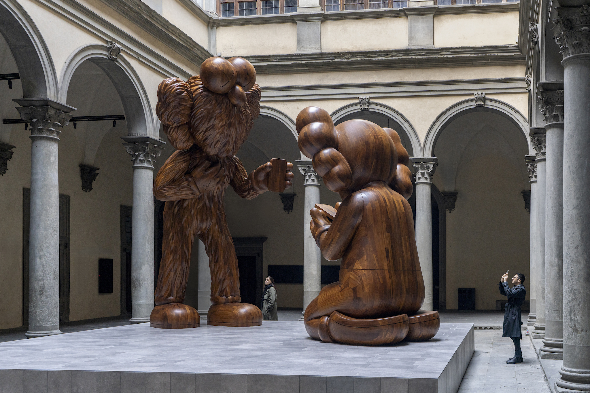 “The Message,” 2025, on view at the Palazzo Strozzi in Florence. (Photo: Ela Bialkowska / OKNO Studio)