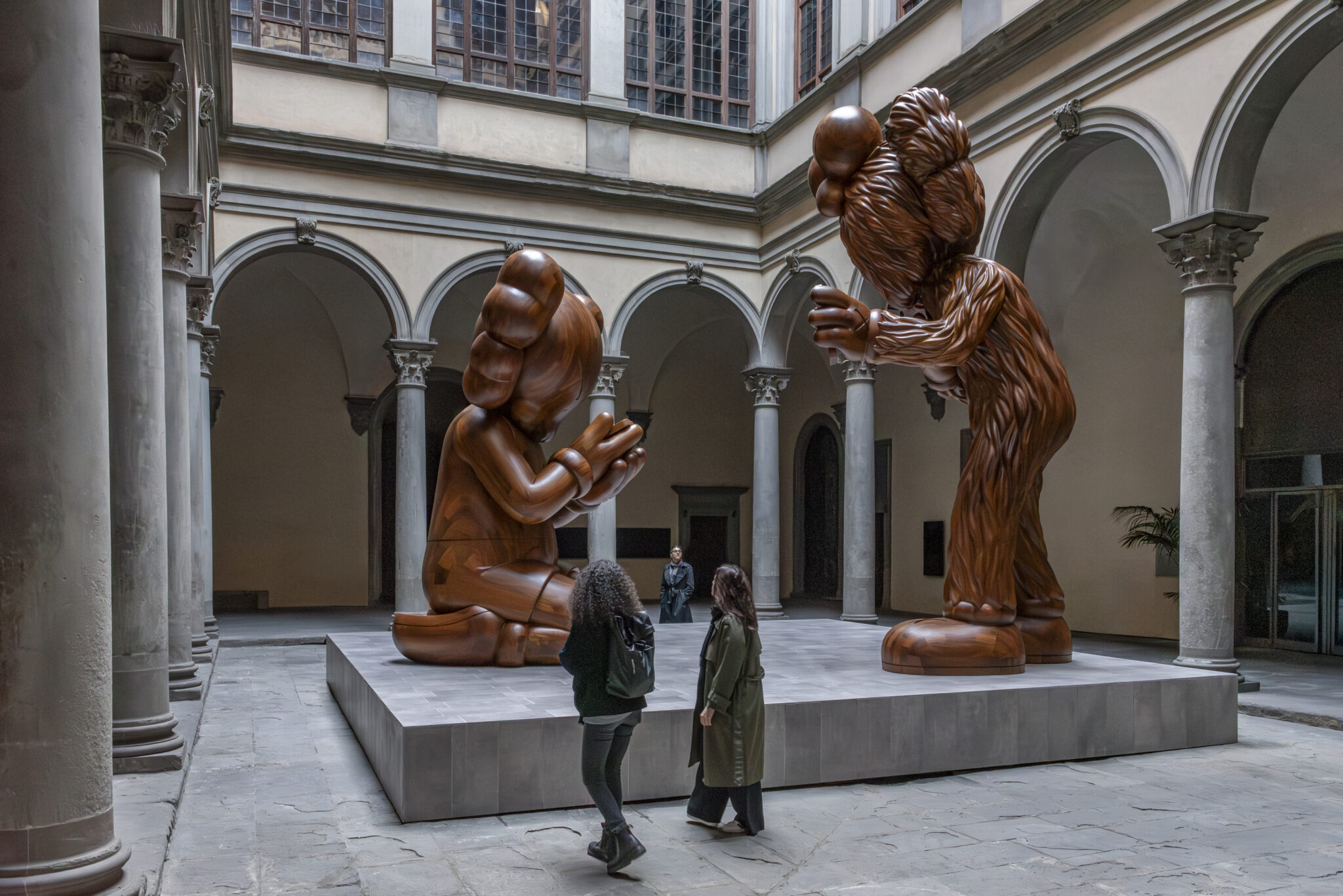 “The Message,” 2025, on view at the Palazzo Strozzi in Florence. (Photo: Ela Bialkowska / OKNO Studio)