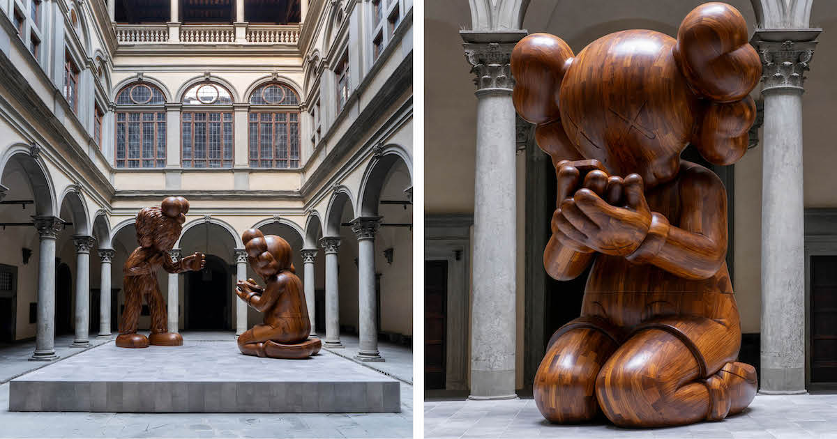 KAWS Reimagines Renaissance Art With Modern Twist Highlighting Our Dependence on Technology