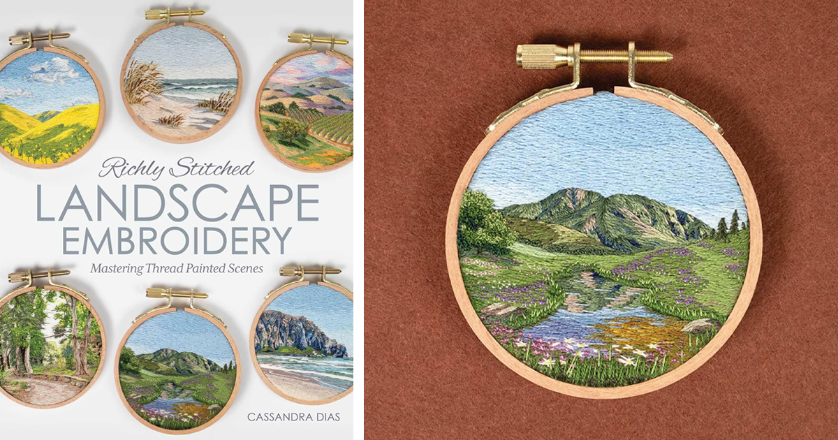 Forthcoming Embroidery Book Will Have You Stitching Landscapes That Look Like Oil Paintings