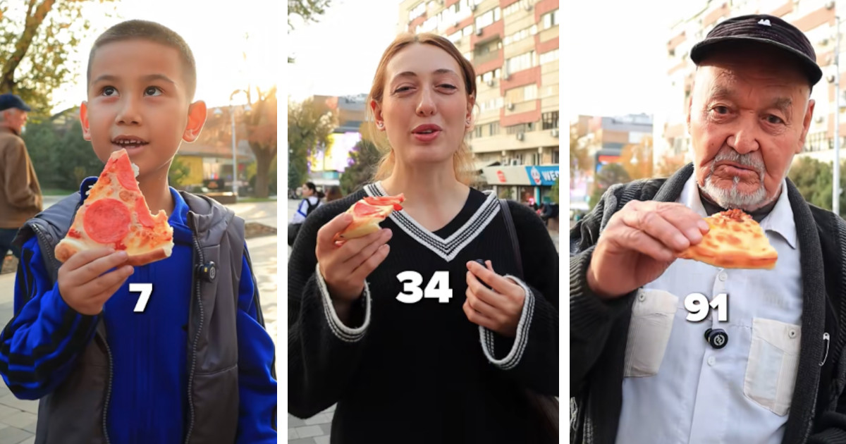 Watch 100 People From Kazakhstan (Ages 1 to 100) Enjoying a Slice of Pizza in This Clever Ad