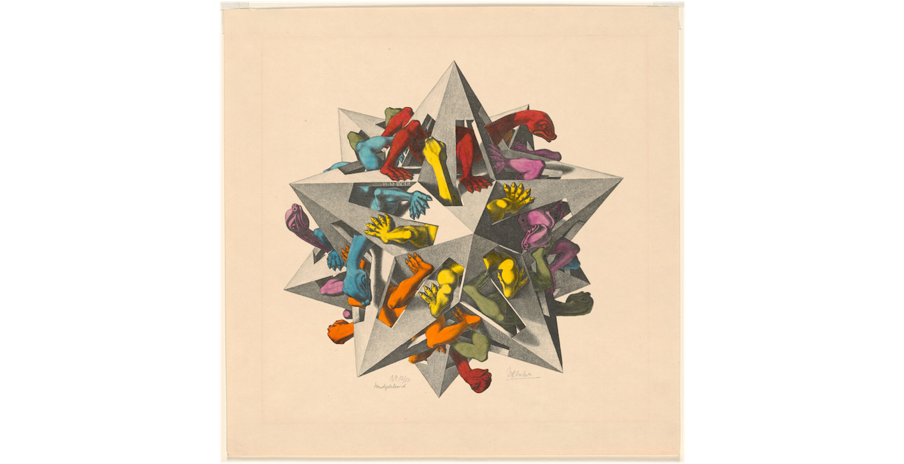 “Gravity,” 1952. (Courtesy the M.C. Escher Company B.V.)