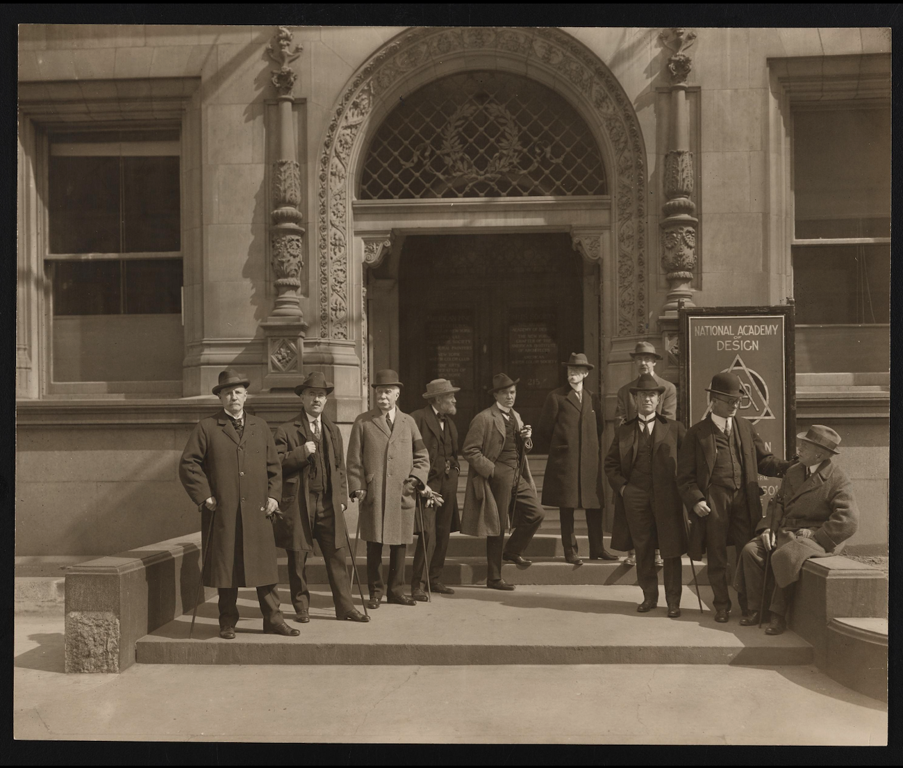 Archival imagery of the National Academy of Design.