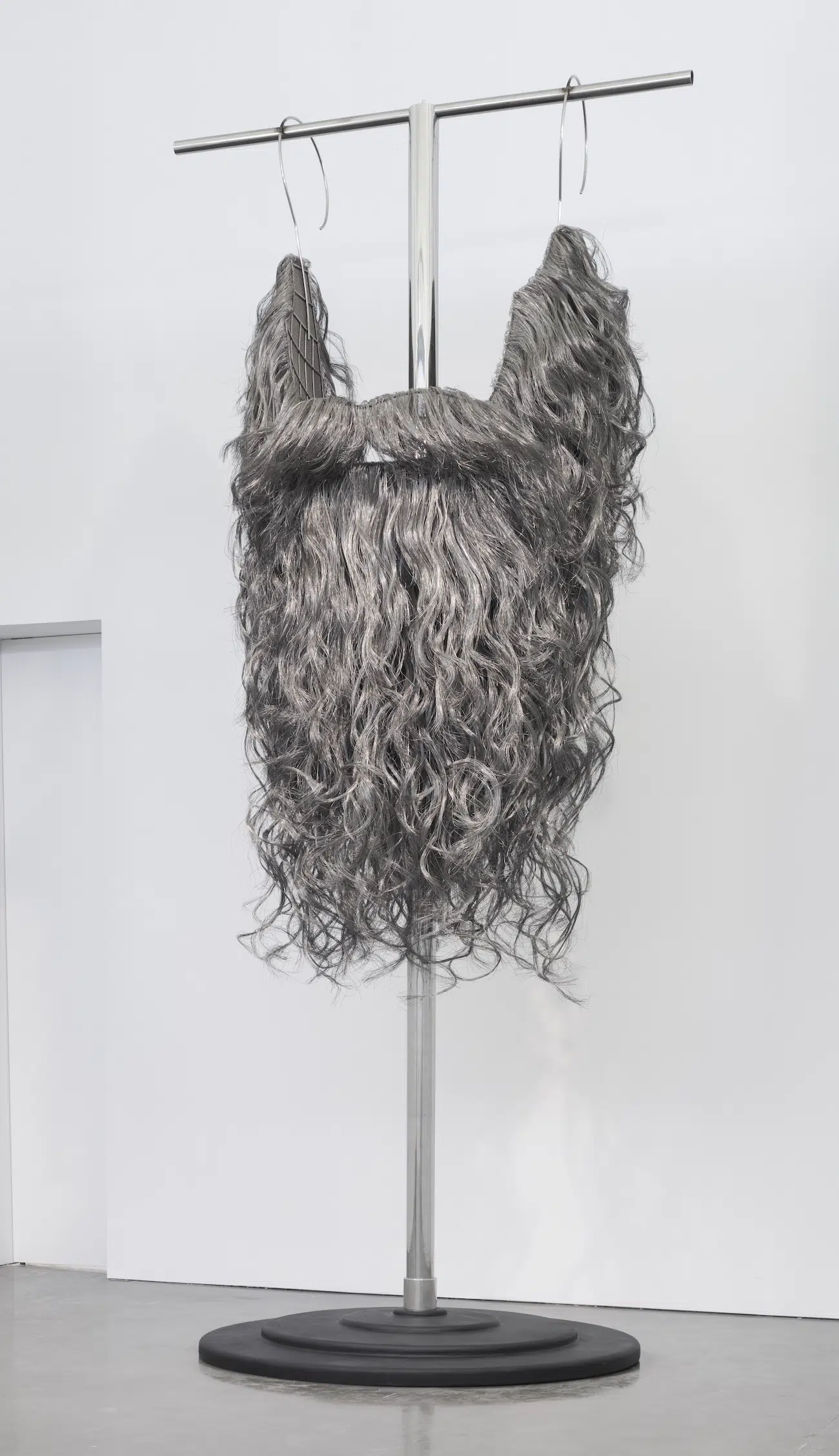 “No title (large stainless beard),” 1999. (Photo: Joshua White)