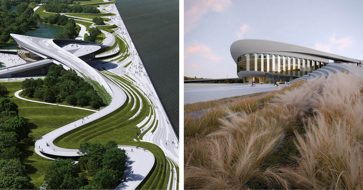 Hangzhou’s Upcoming Art Museum Meanders Across Waterfront Like a Flowing River