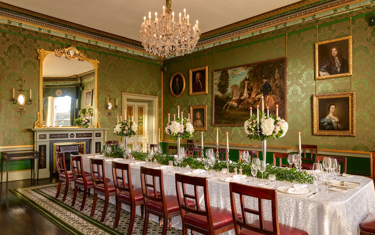 Constitution Room Dining Setup. Shelbourne Hotel