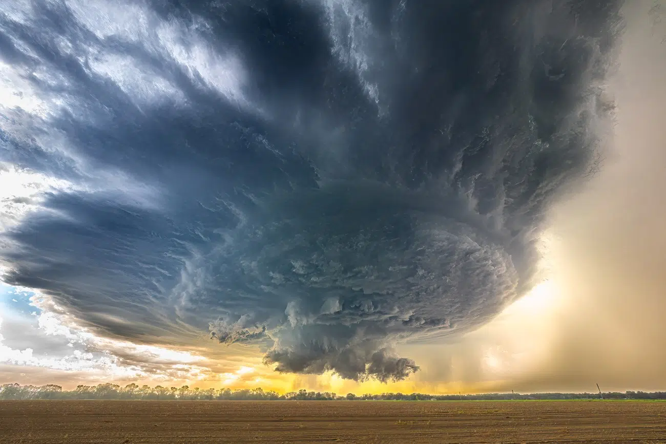 “Iowa Storm Cell” by Ilene Meyers. 