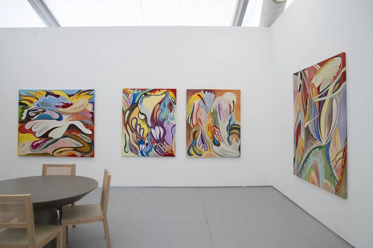 Intuitive Painting by Diana Motta at the Ora Booth at Untitled Art Fair Miami Beach