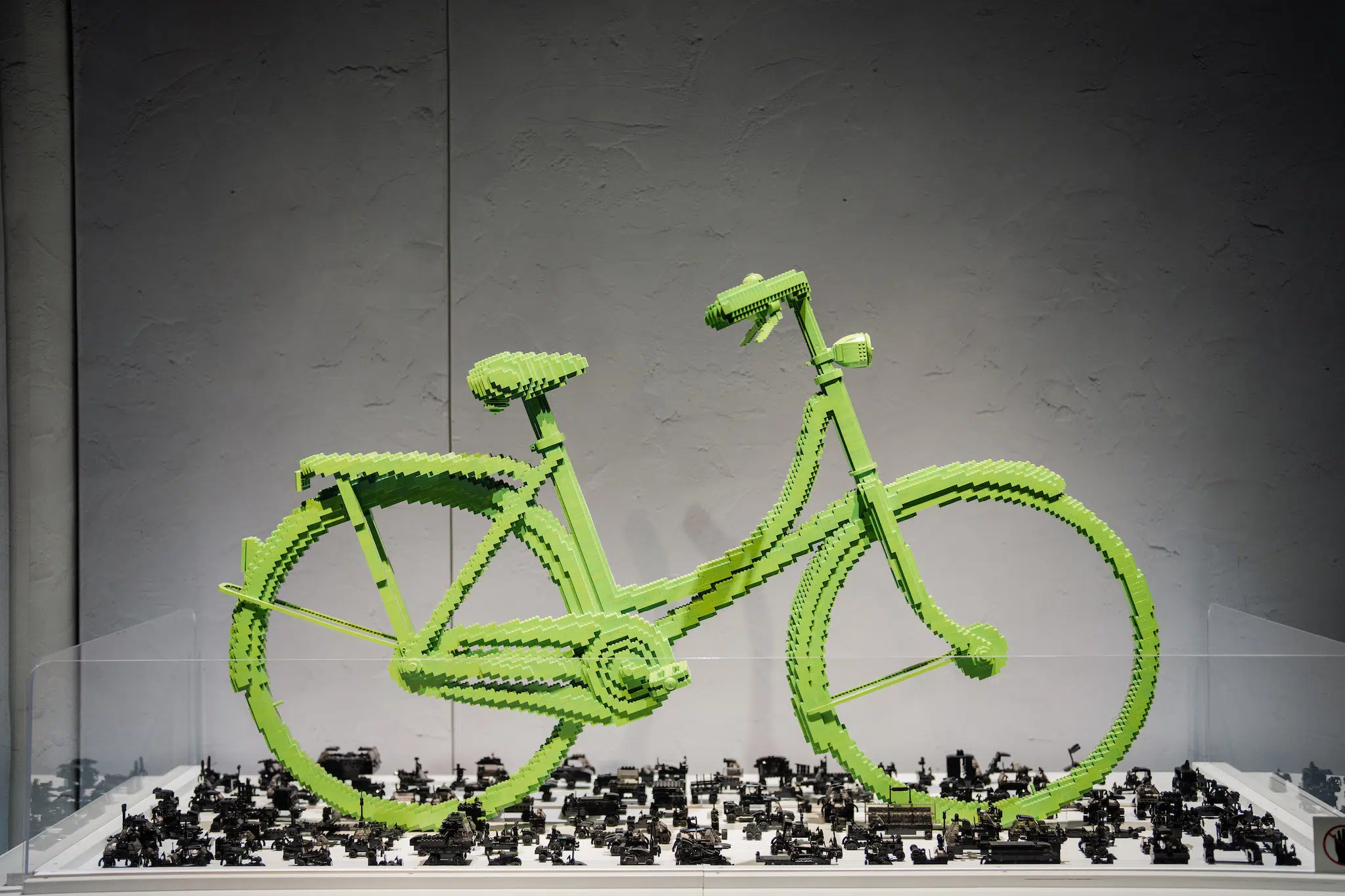 Installation view of “Brick Planet” at the Denver Museum of Nature and Science