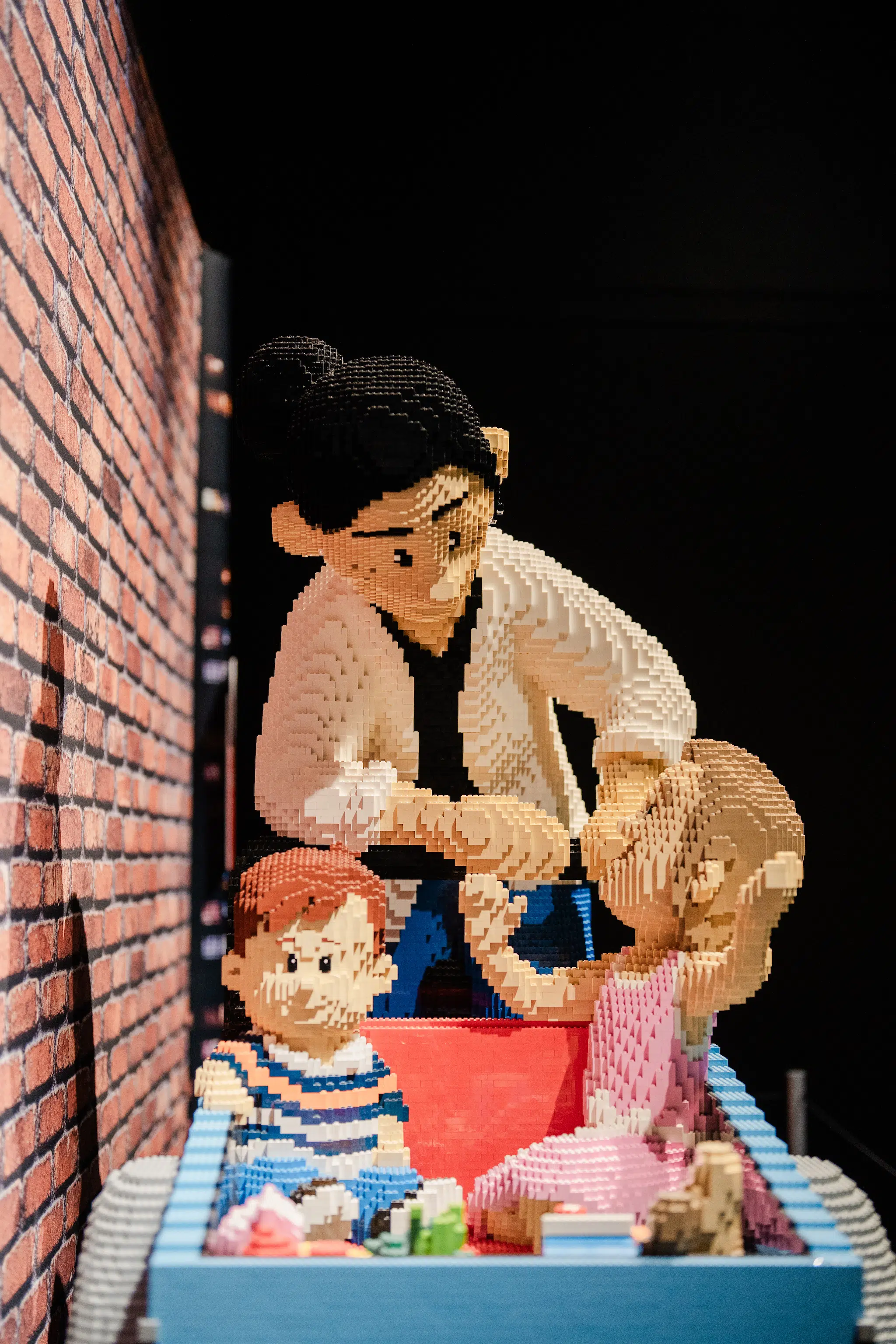 Installation view of “Brick Planet” at the Denver Museum of Nature and Science