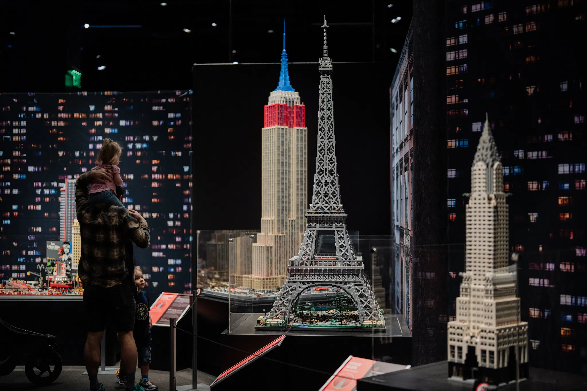 Installation view of “Brick Planet” at the Denver Museum of Nature and Science