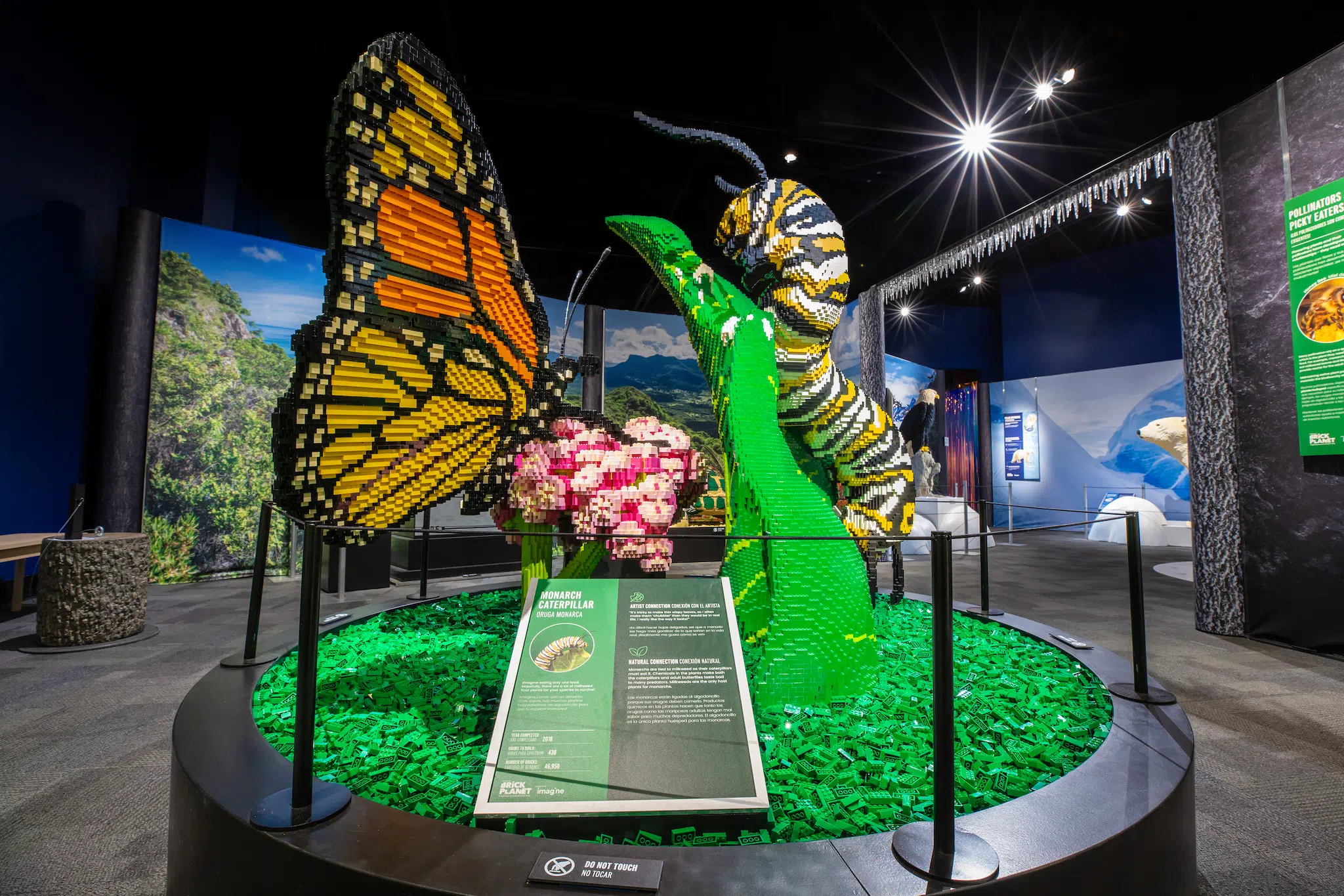 Installation view of “Brick Planet” at the Denver Museum of Nature and Science
