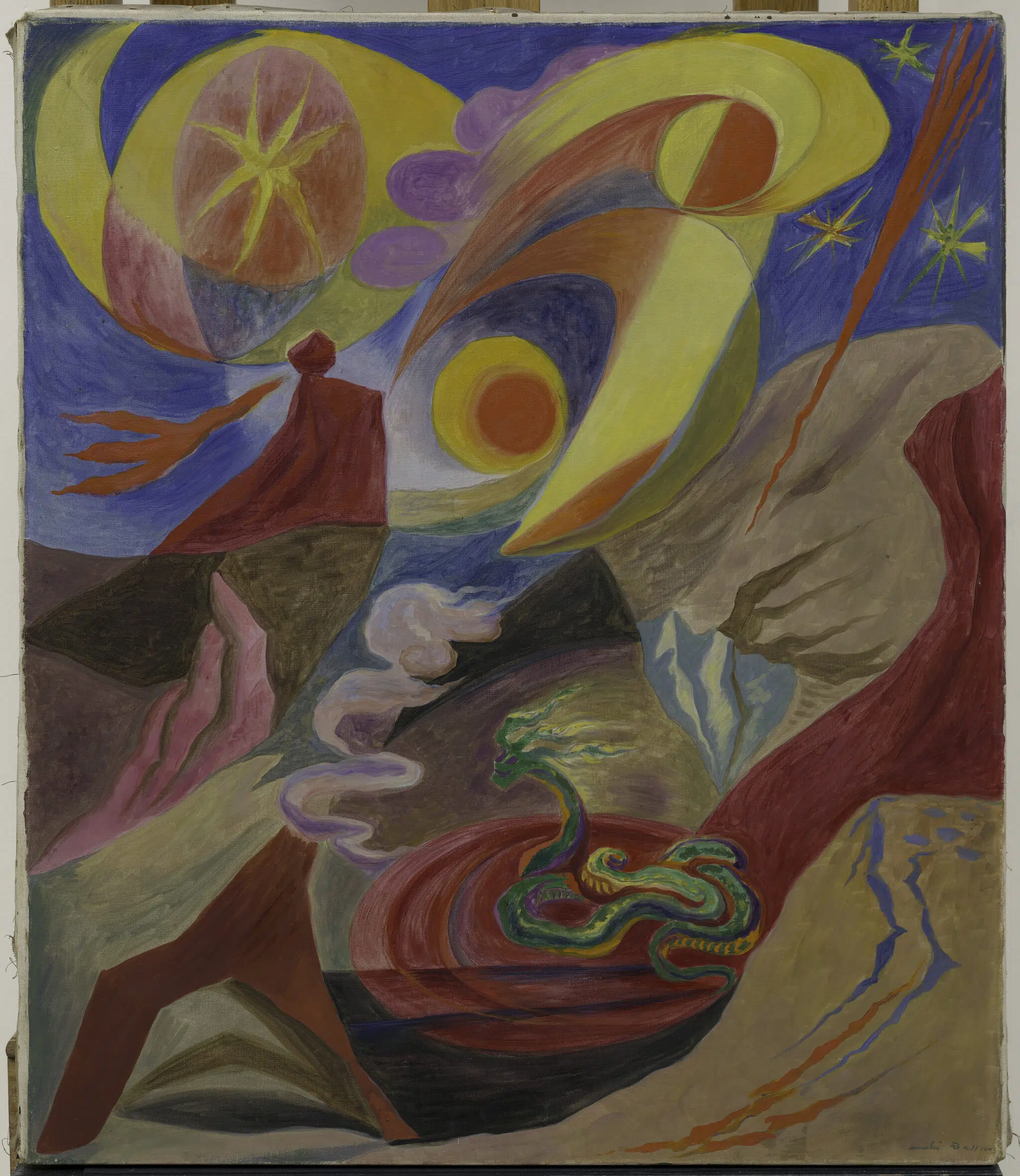 Andr&eacute; Masson, &ldquo;The Landscape of Wonders,&rdquo; 1935. (Courtesy of the Guggenheim Museum)