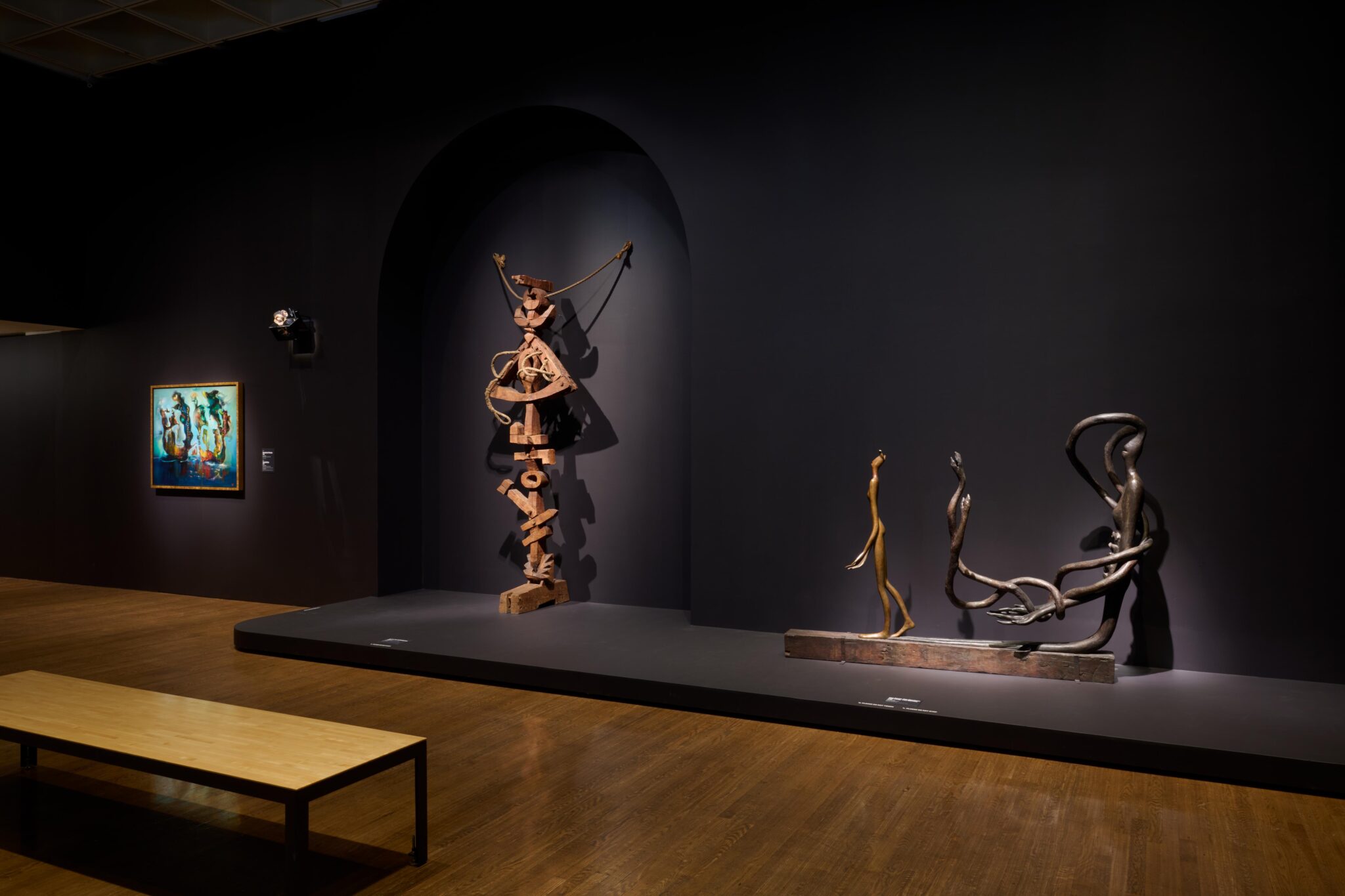 Installation view of &ldquo;Dreamworld: Surrealism at 100,&rdquo; now open at the Philadelphia Museum of Art. (Photo: Aimee Almstead)