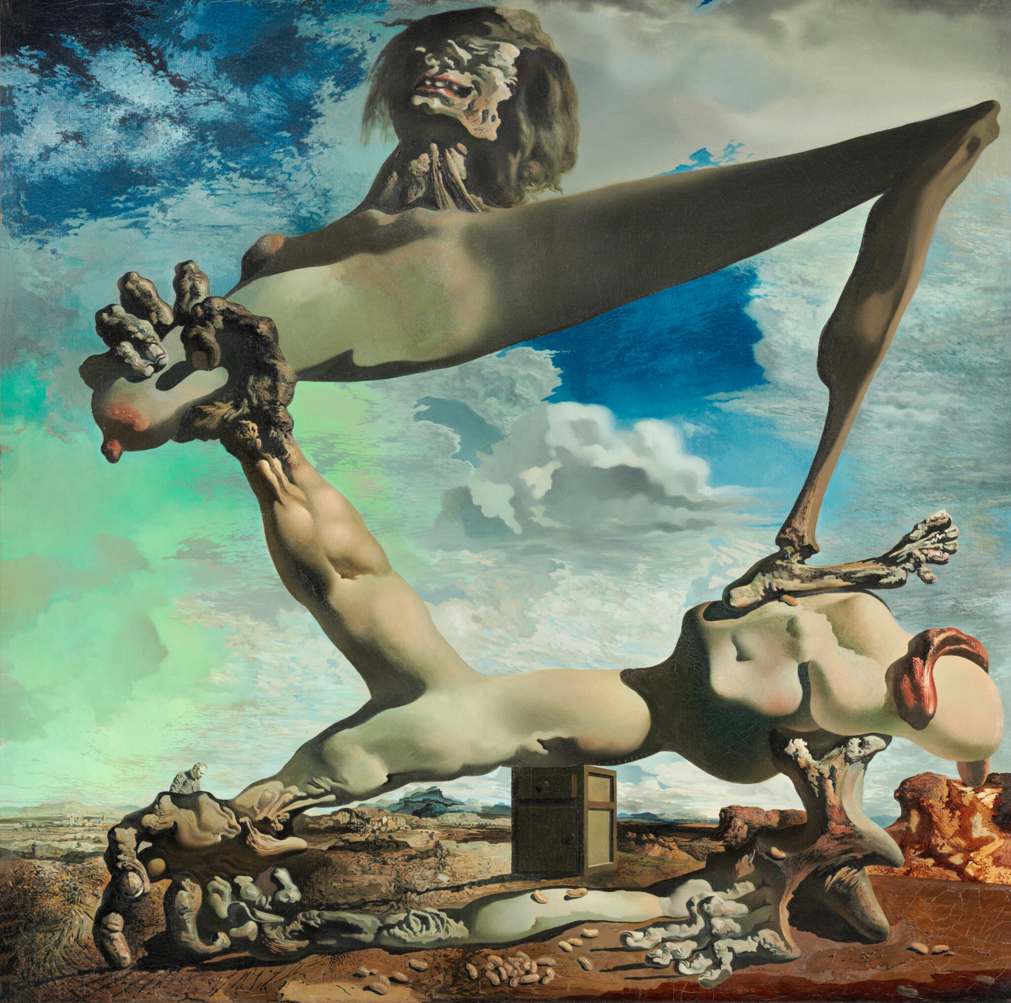 Salvador Dal&iacute;, &ldquo;Soft Construction with Boiled Beans (Premonition of Civil War),&rdquo; 1936. (Courtesy of the Philadelphia Museum of Art)