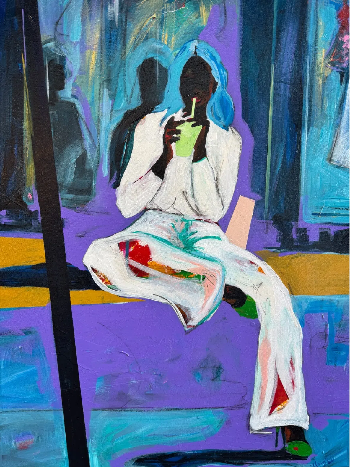 &ldquo;Love #28,&rdquo; 2025, part of the &ldquo;Love&rdquo; series. Presented by Pencil on Paper Gallery at SCOPE Art during Miami Art Week, December 2025.