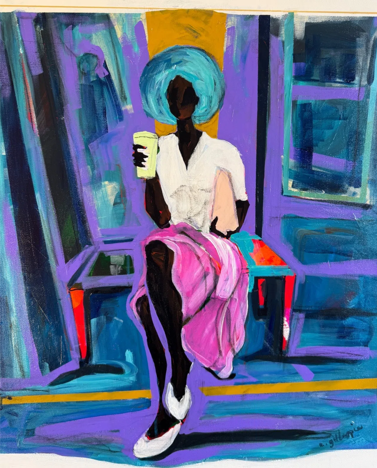 &ldquo;Love #34,&rdquo; 2025, part of the &ldquo;Love&rdquo; series. Presented by Pencil on Paper Gallery at SCOPE Art during Miami Art Week, December 2025.