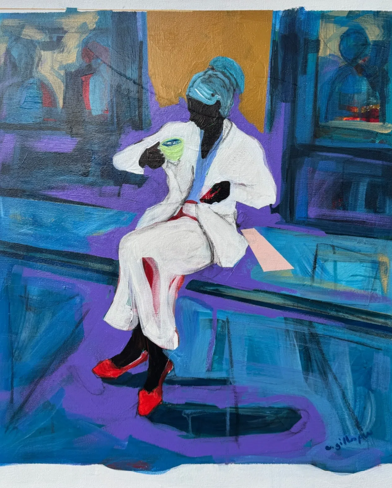 &ldquo;Love #25,&rdquo; 2025, part of the &ldquo;Love&rdquo; series. Presented by Pencil on Paper Gallery at SCOPE Art during Miami Art Week, December 2025.