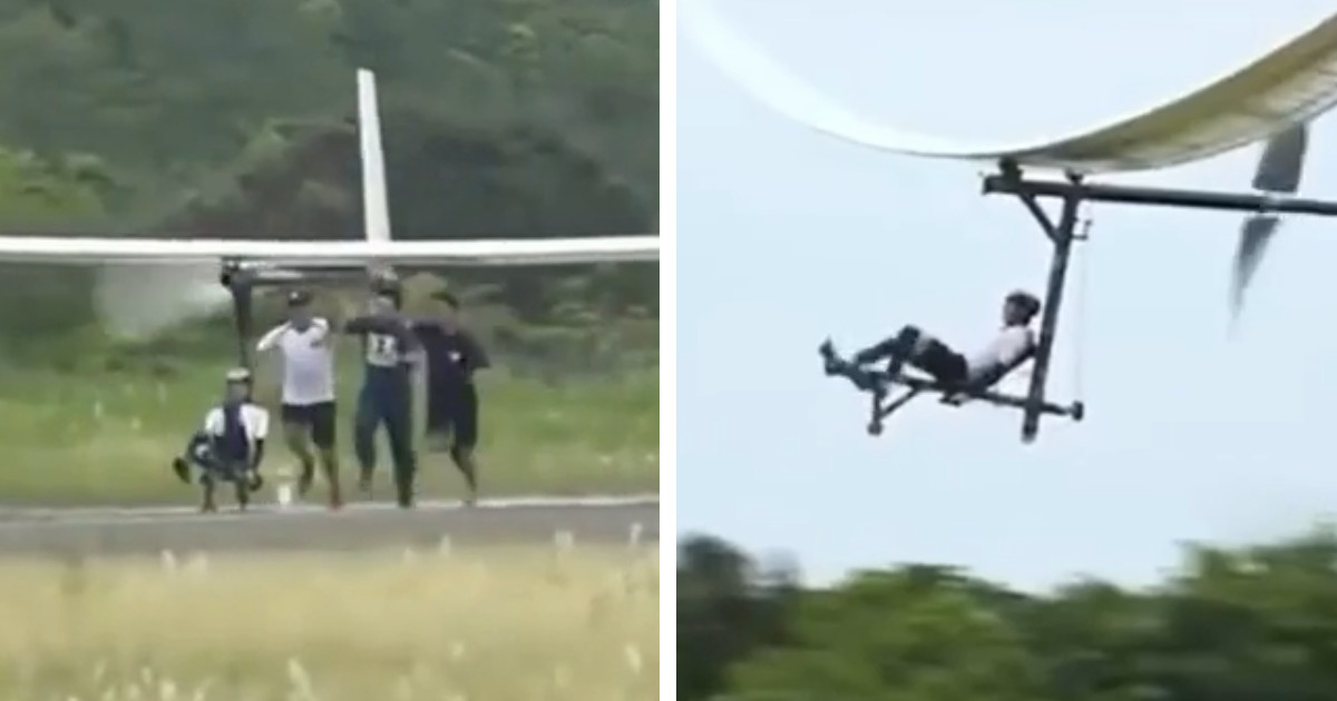 Japanese Students Successfully Build a Flying Bike That Gets off the Ground by Pedaling