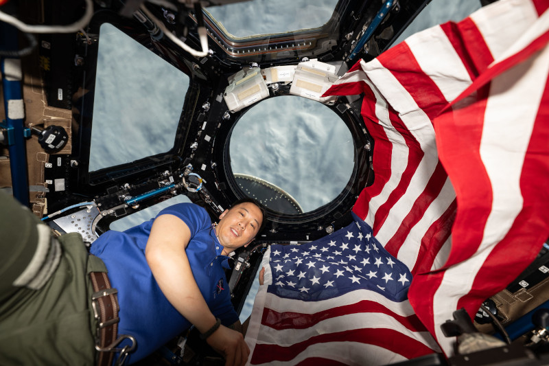 Astronaut Jonny Kim in space
