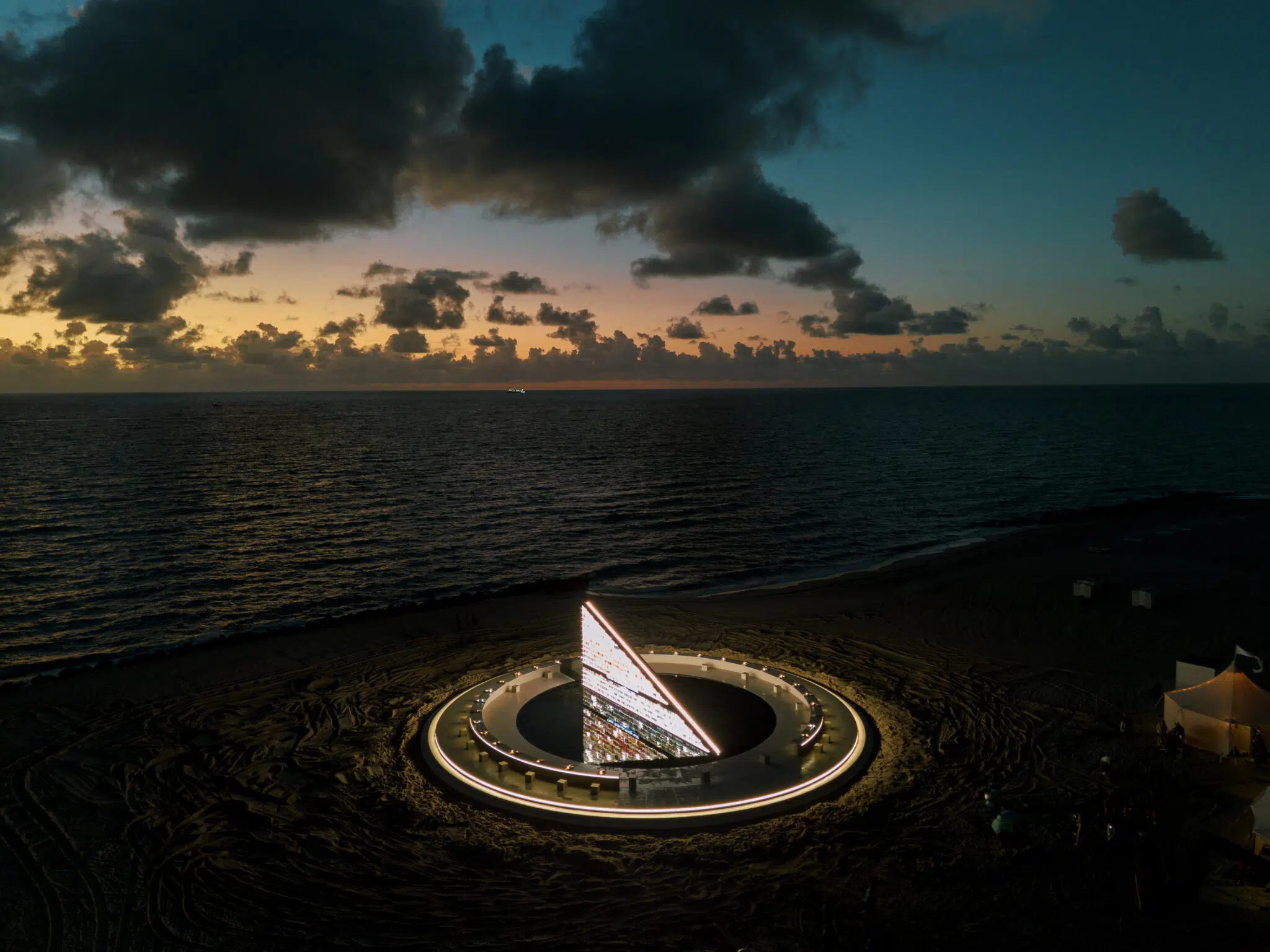 Installation view of Faena Art and Es Devlin’s collaborative installation, “Library of Us,” in Miami