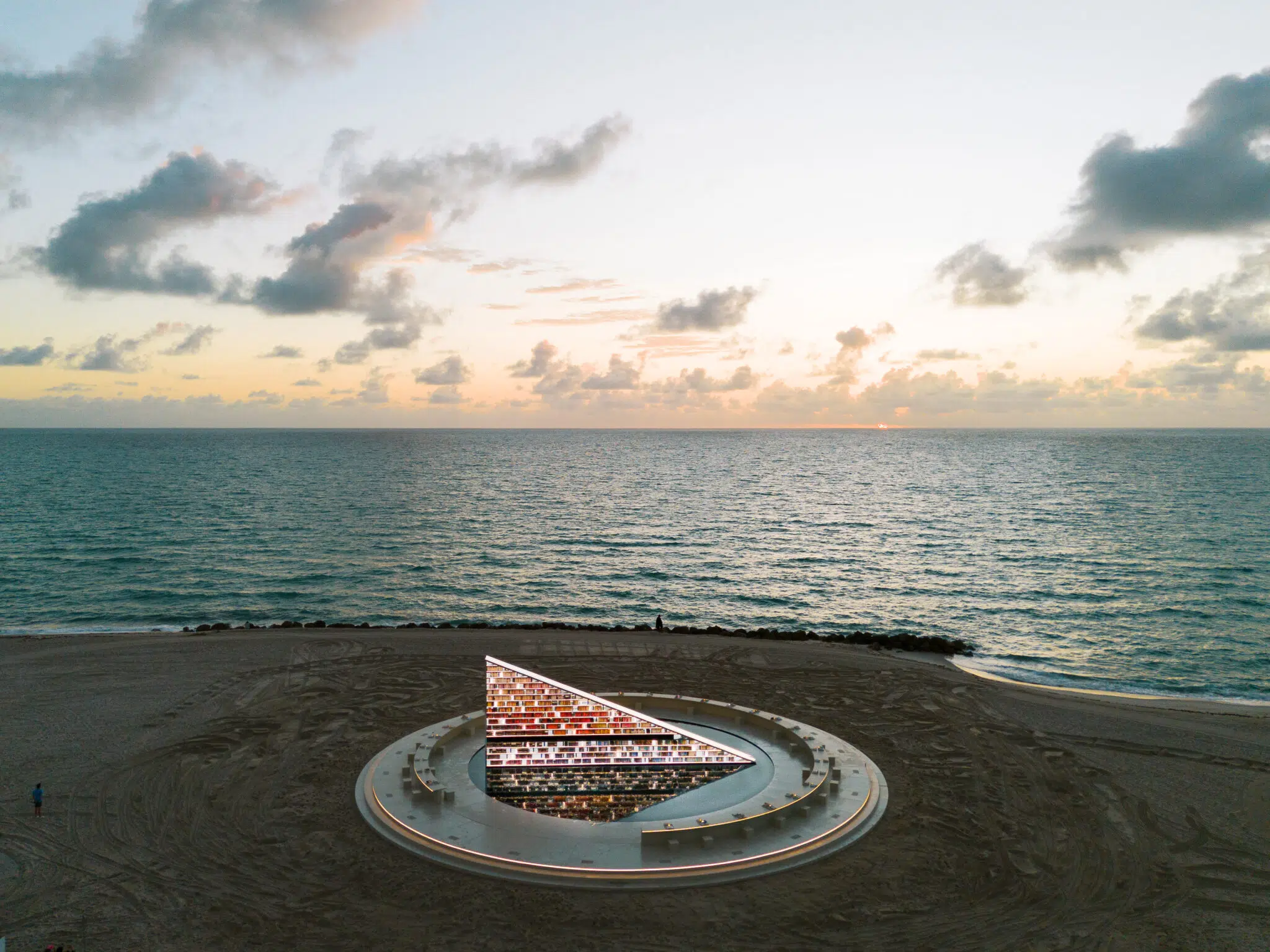 Installation view of Faena Art and Es Devlin’s collaborative installation, “Library of Us,” in Miami