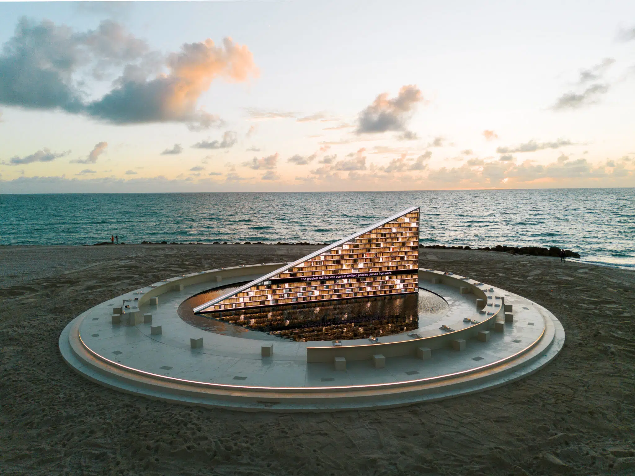 Installation view of Faena Art and Es Devlin’s collaborative installation, “Library of Us,” in Miami