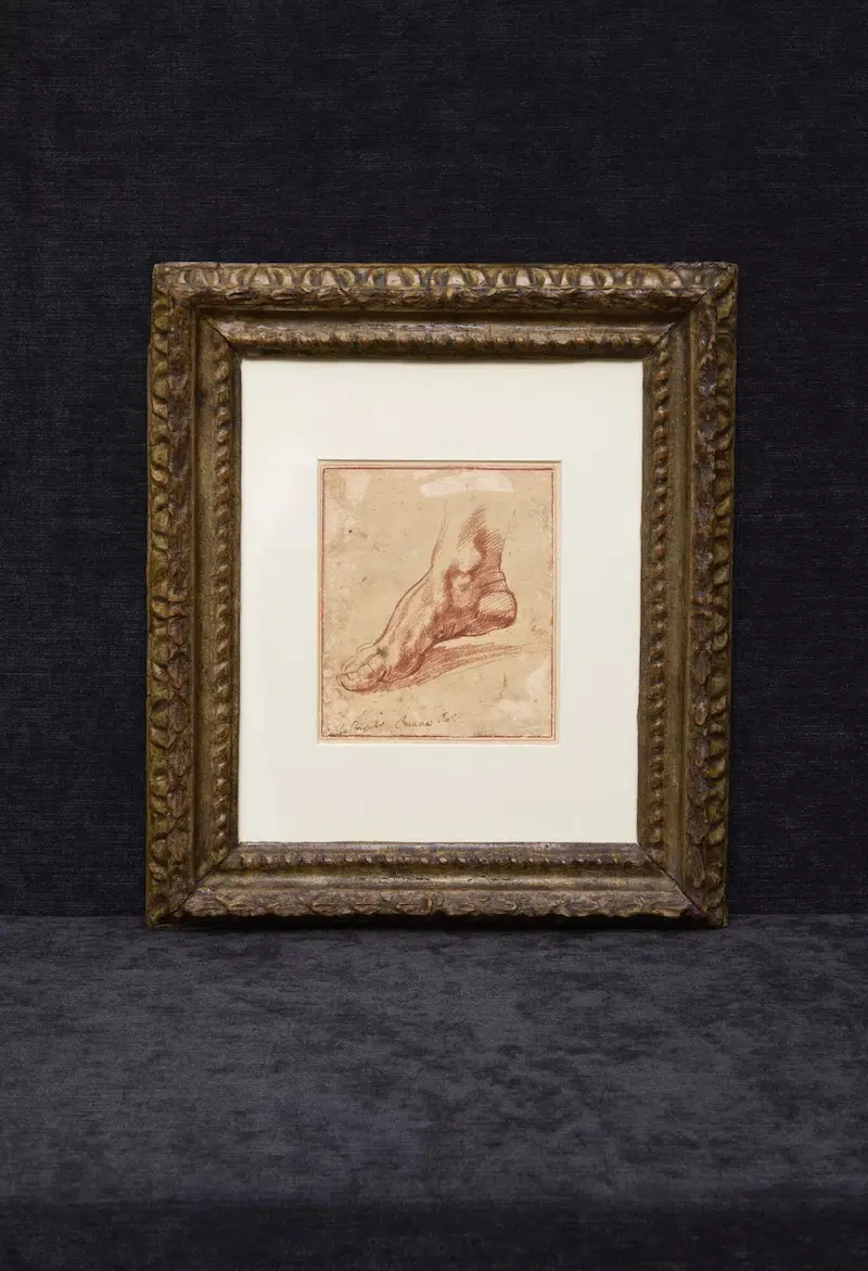 Libyan Sibyl Chalk Drawing by Michelangelo Going to Auction