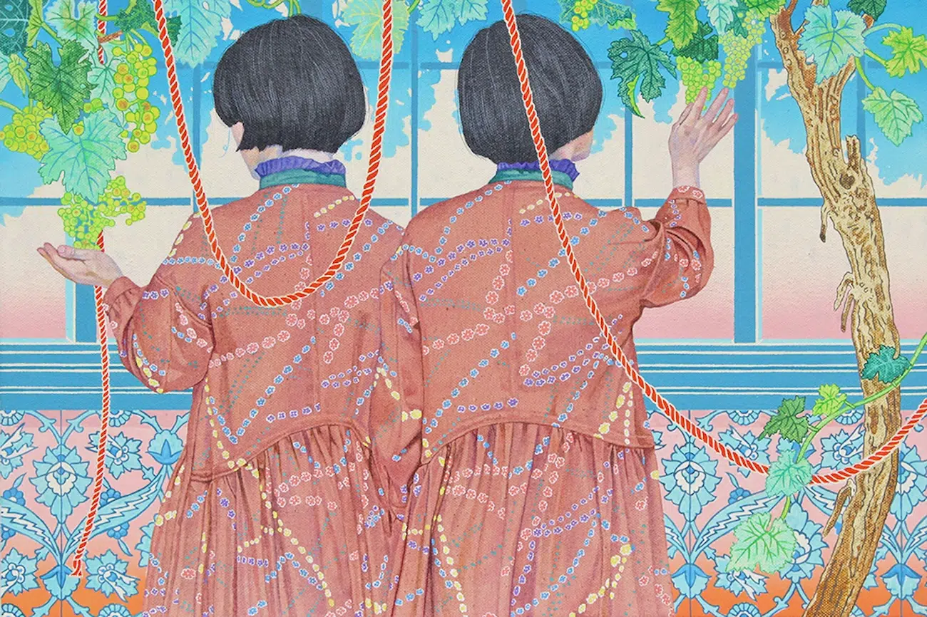 Intricate Acrylic Painting by Naomi Okobu