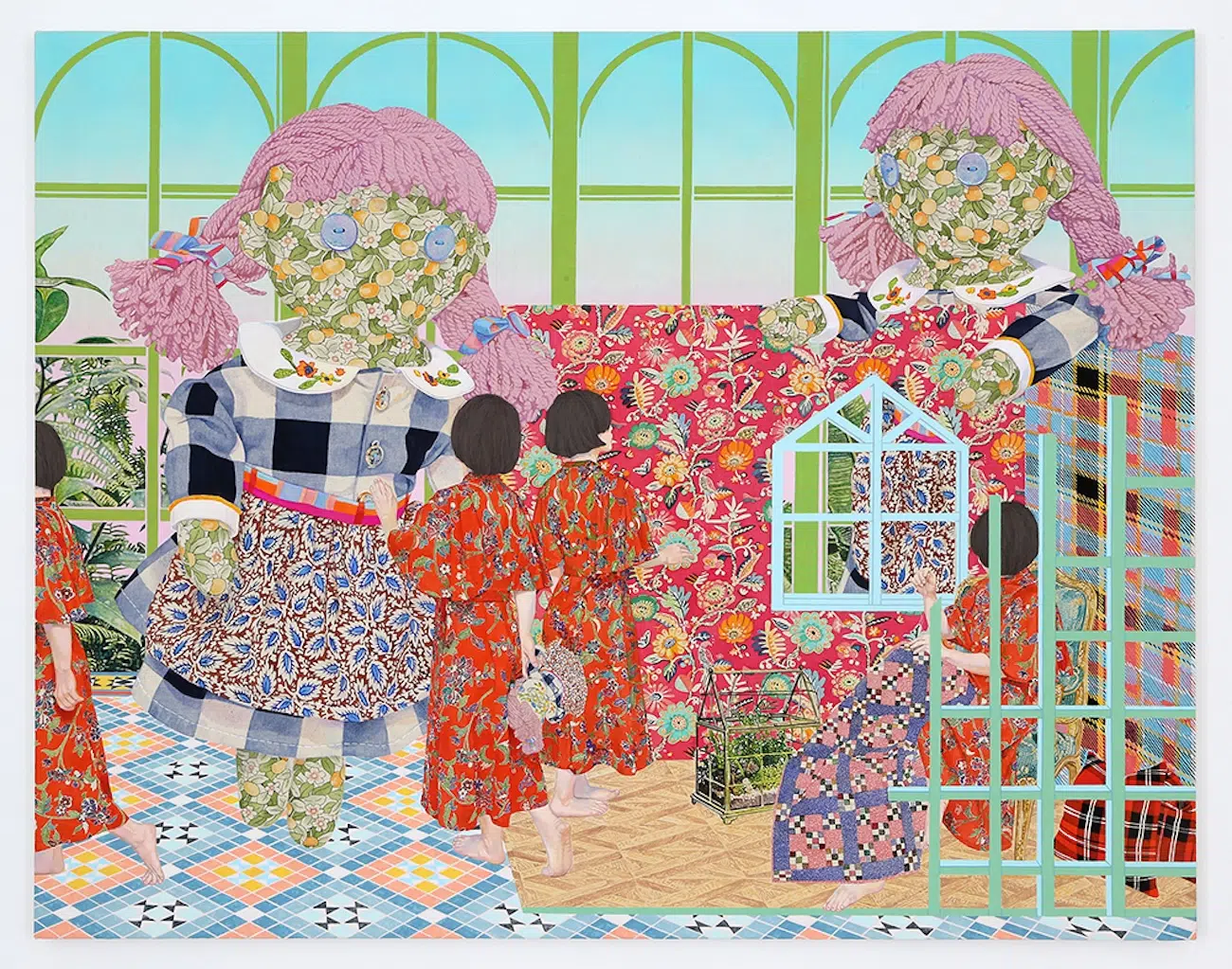 Intricate Acrylic Painting by Naomi Okobu