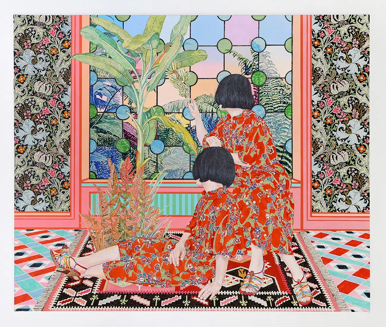 Intricate Acrylic Painting by Naomi Okobu