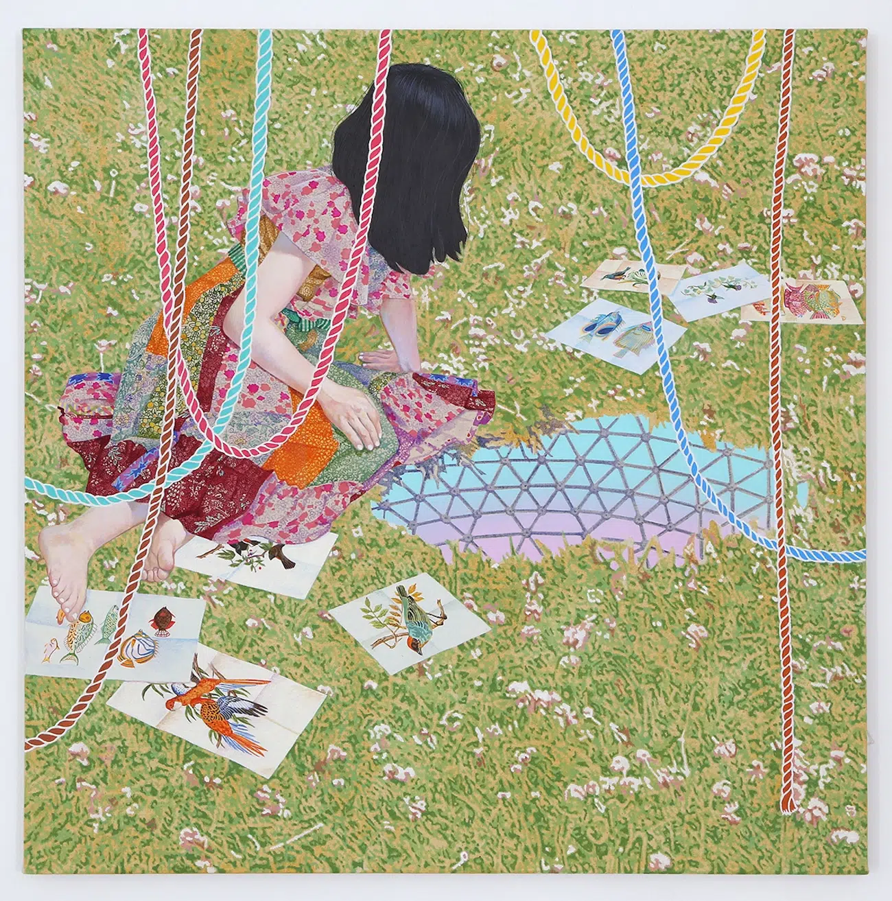 Intricate Acrylic Painting by Naomi Okobu