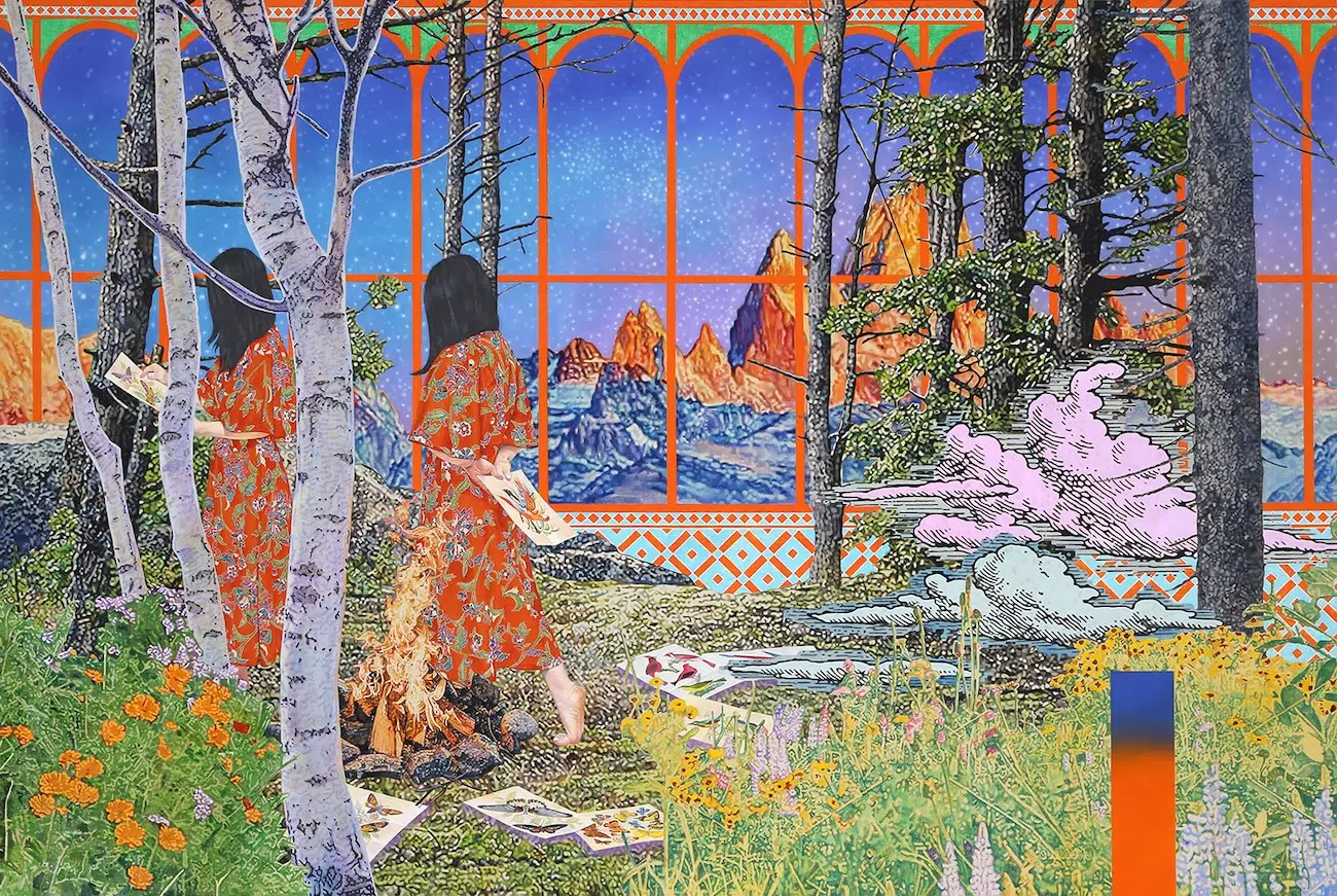 Painting by Naomi Okobu