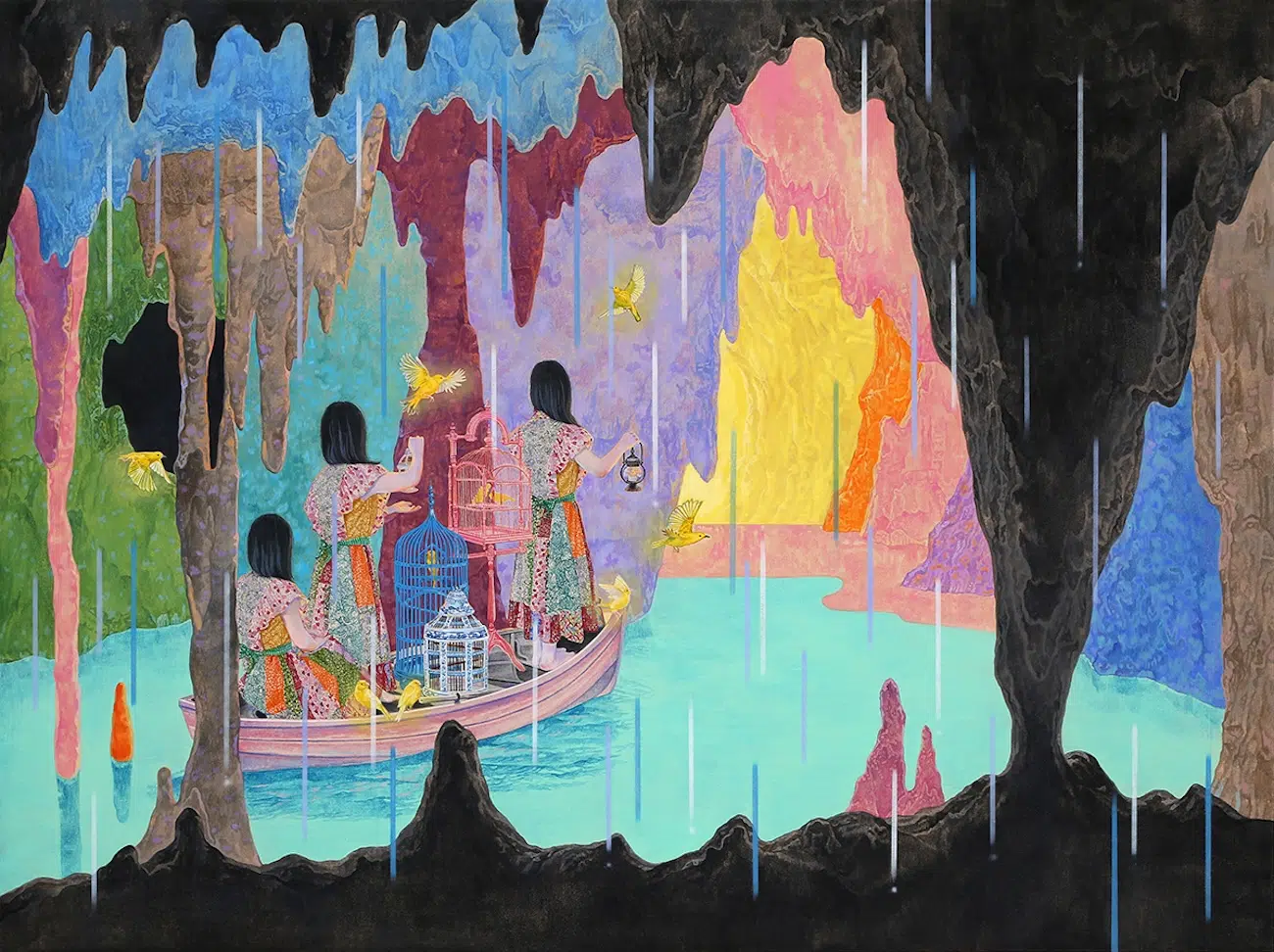 Painting by Naomi Okobu