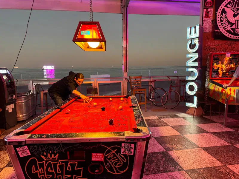 SCOPE Founder Alexis Hubshman Shooting Pool | Better Together Bar, Chris Allen Darsow and Al Hamm