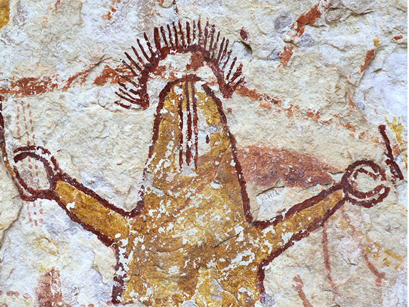 Pecos River style rock art