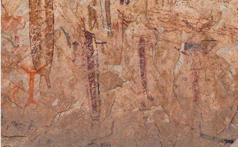 Pecos River style rock art