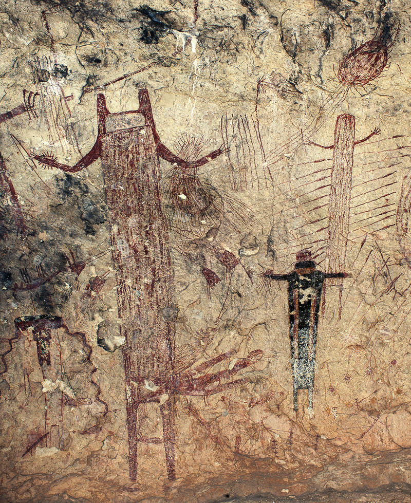 Pecos River style rock art