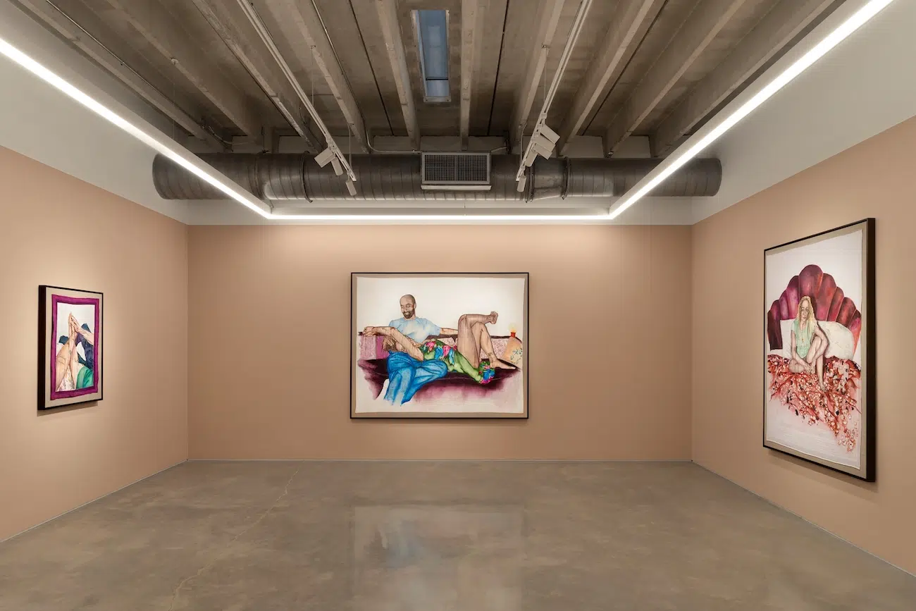 Installation view of “Zoë Buckman: Who By Fire” at Mindy Solomon Gallery in Miami, FL.