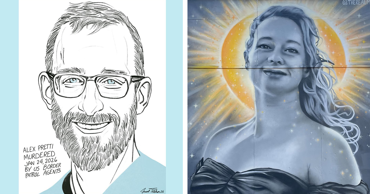 Artists Are Sharing Creative and Touching Tributes to Alex Pretti and Renee Good