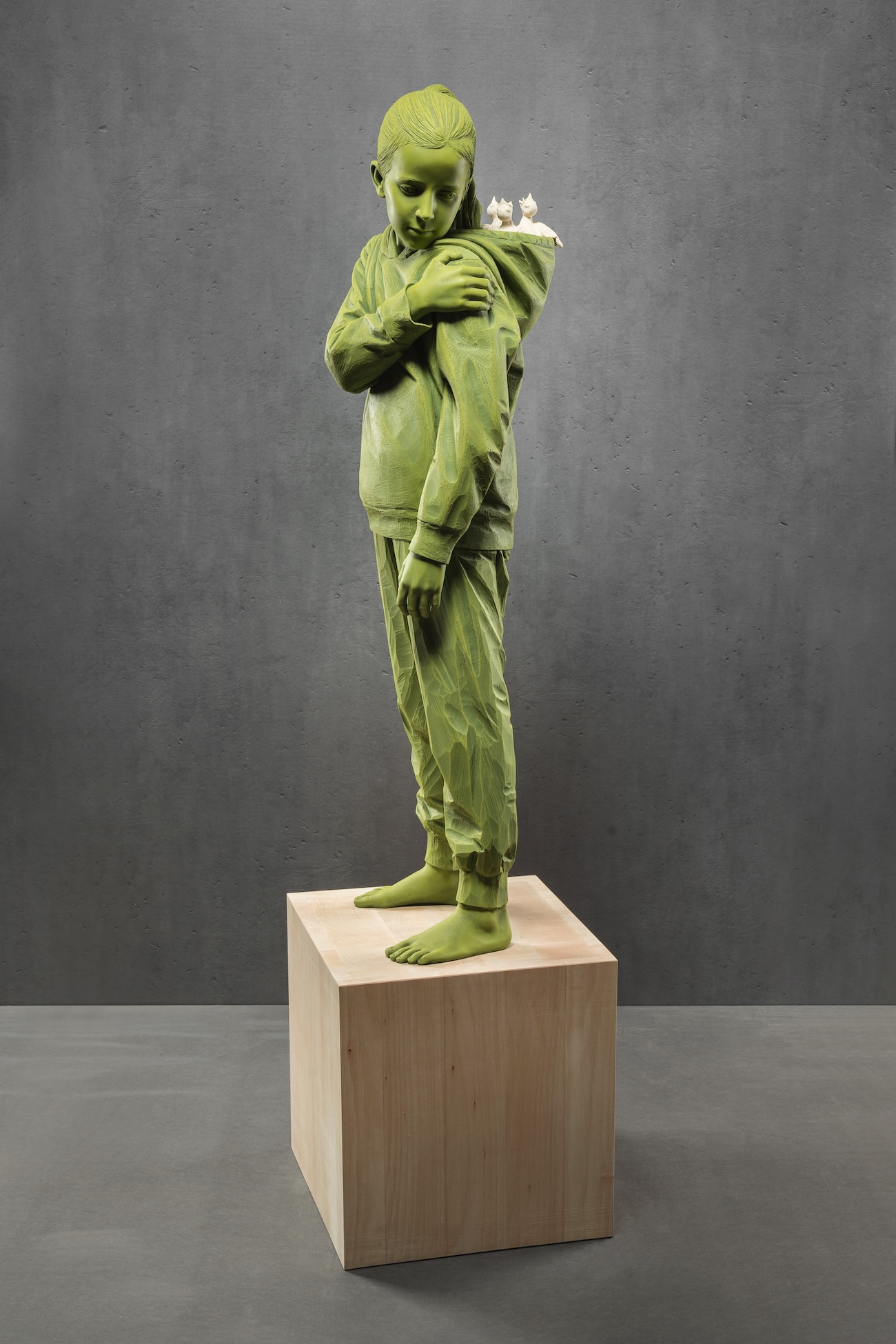 Wooden Sculpture by Christian Verginer