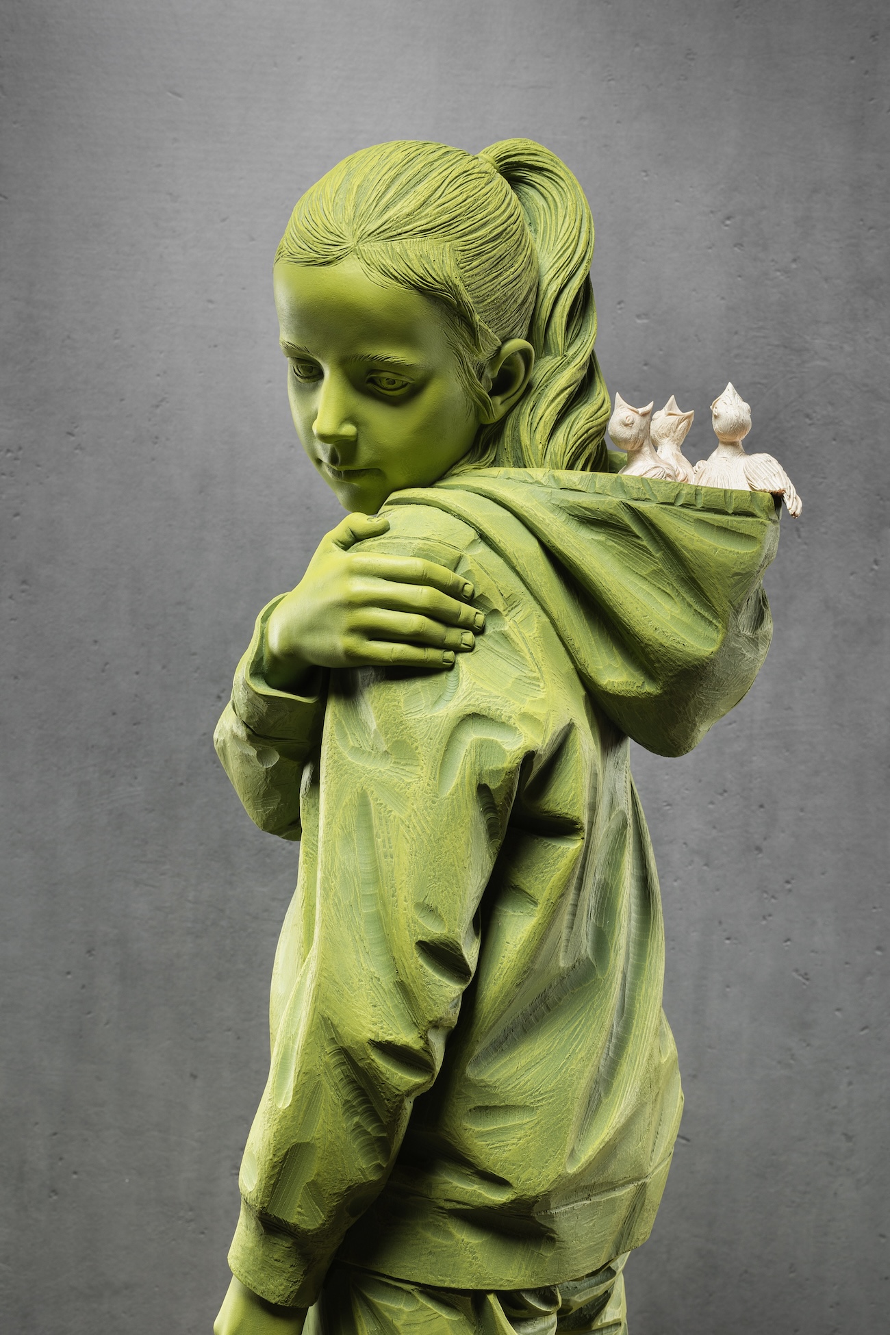 Wooden Sculpture by Christian Verginer