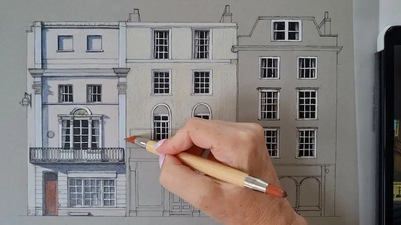 Architectural Illustration by Demi Lang