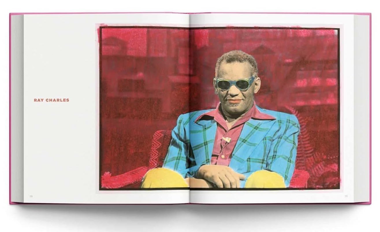 Portrait of Ray Charles.