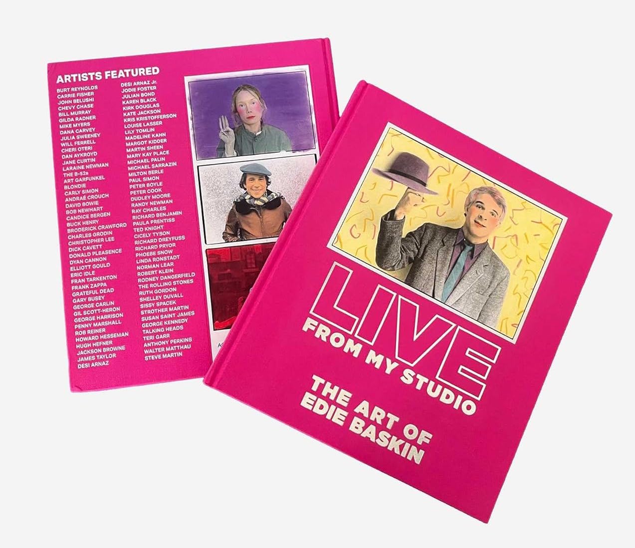 Book shots of &lsquo;Edie Baskin: Live From My Studio,&rsquo; published by ACC Art Books (2025).