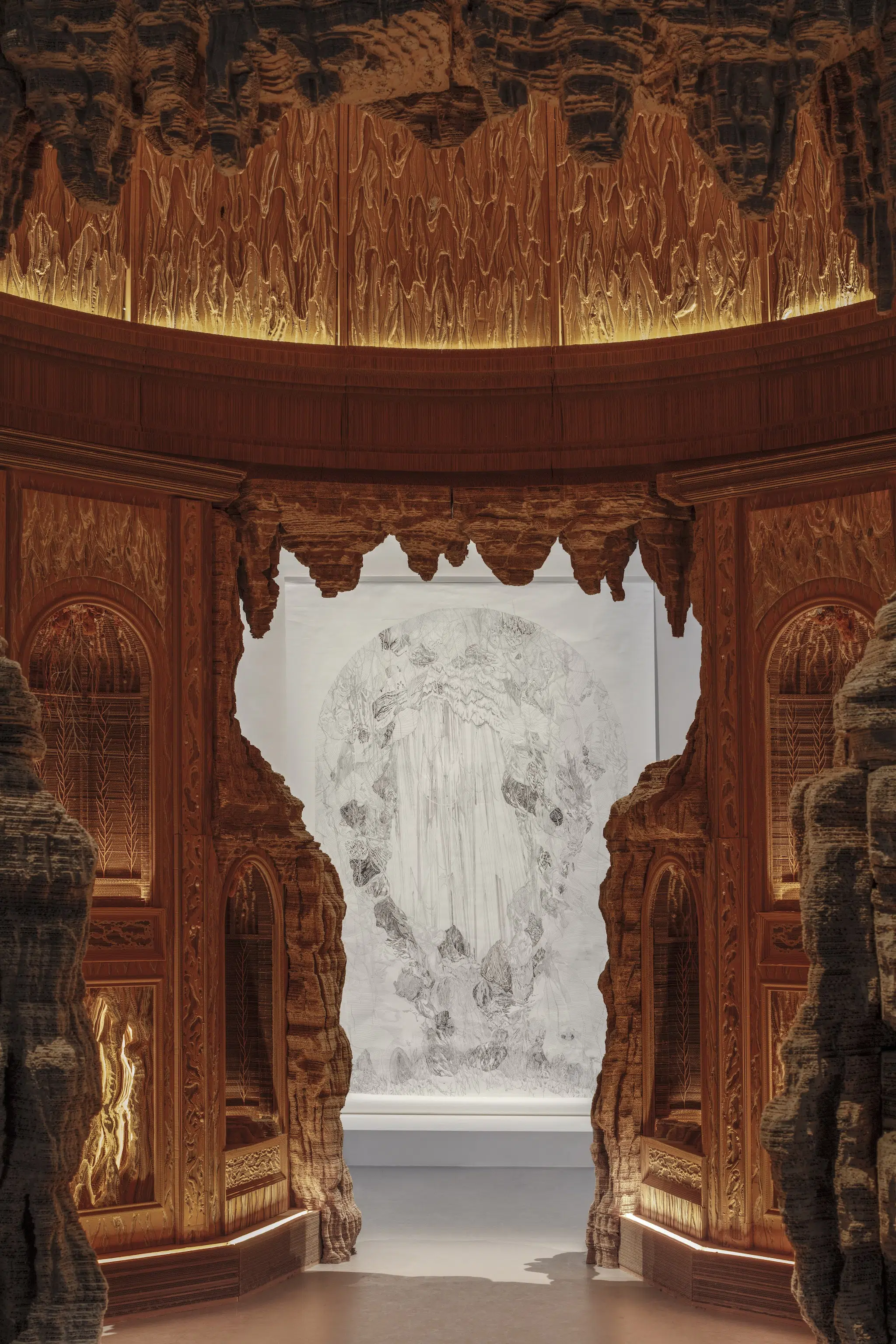 Installation view of &lsquo;Grottesco,&rsquo; currently open at le Grand Palais in Paris, France. (Courtesy le Grand Palais)